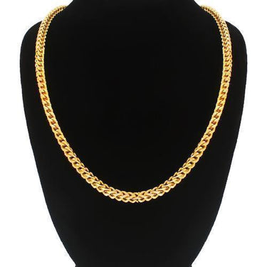 Yellow Gold 10k Mens Franco Chain 4 mm